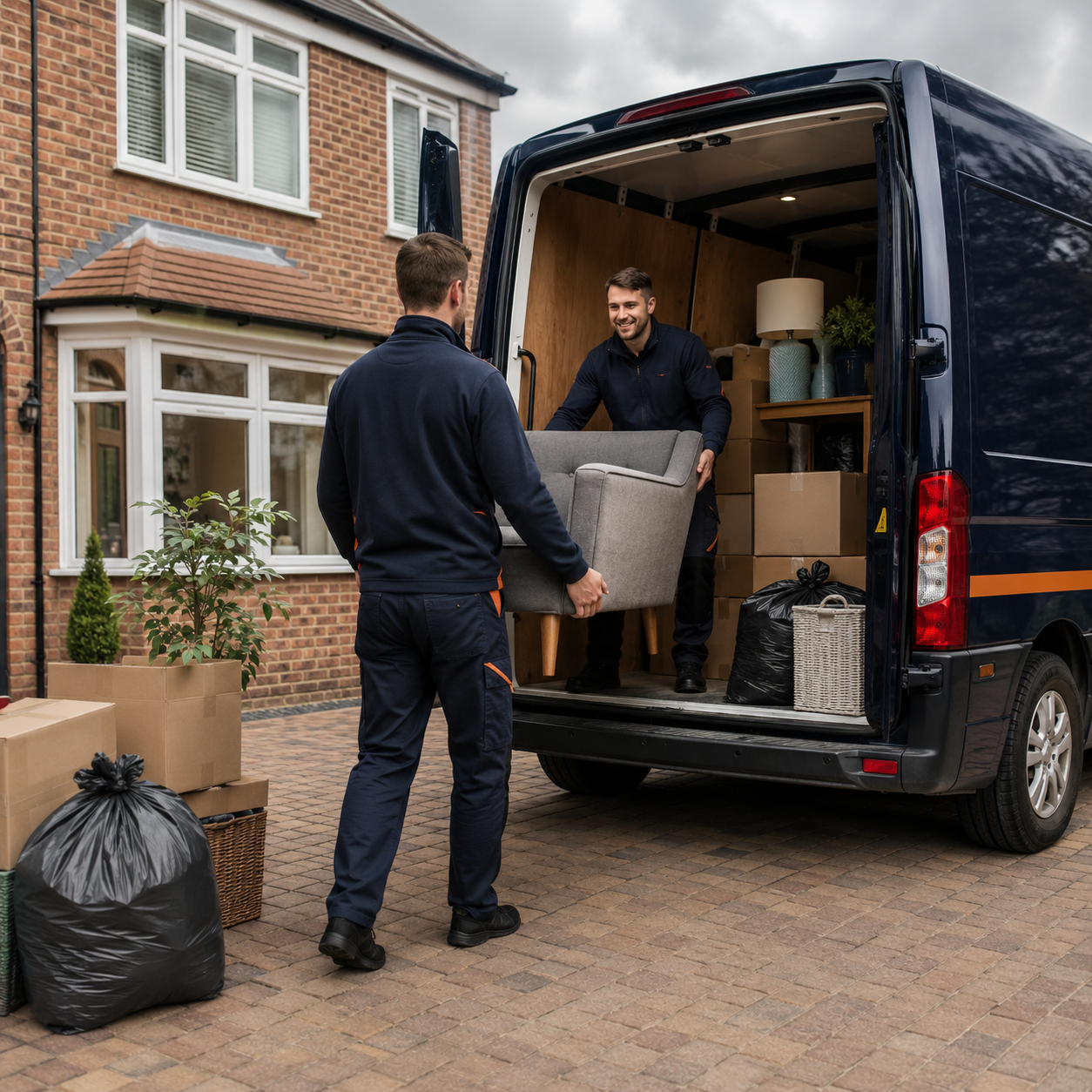 Changing Keys team clearing unwanted furniture and household waste